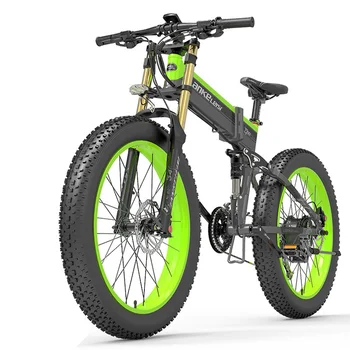 27 הילוכים של אופני הרים 1000w אופניים חשמליים 48v 14.5 ah סוללת ליתיום ebike 26 אינץ שמן צמיג אופניים חשמליים מתקפלים