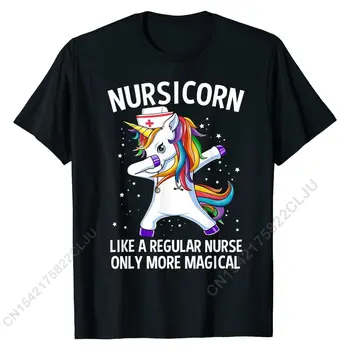 ומחה קרן Nursicorn מצחיק אחות חולצה Tees רייף שטחי הכותנה של גברים Tshirts עיצוב