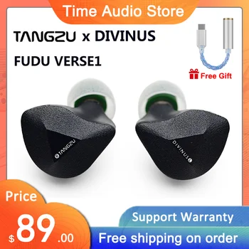 TANGZU x DIVINUS FUDU VERSE1 3 היברידית נהג אוזניות זן סדרה 10mm DD+2BA In-ear Monitors IEMs עם 4.4 מ 