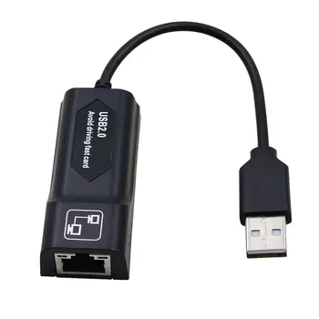 קווי USB 2.0 Rj45 Lan מתאם Ethernet 10/100Mbps כבל הרשת Xiaomi Mi Box PC של Windows 10 USB 2.0 כרטיס רשת