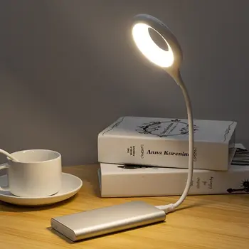 Feimefeiyou מנורות שולחן LED ניידת מנורת שולחן גמיש מתקפל USB קורא מנורת שולחן, תאורה על לימוד / חדר שינה