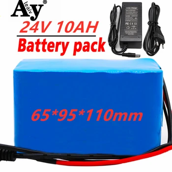 חדש 24V 10Ah 6S5P 18650 ליתיום ion battery pack 25.2 v 10000mAh חשמליים ממונעים / חשמליים / סוללת li-ion battery pack+2A