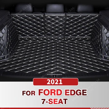 אוטומטי מלא כיסוי תא המטען מחצלת על פורד אדג ' 7-מושב 2021 רכב אתחול כיסוי כרית אוניית מטען פנים-מגן אביזרים