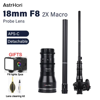 AstrHori 18mm F8 2X מאקרו בדיקה עדשת APS-C המומחיות עדשה תואם עם סוני E L ניקון Z Canon RF/EF פוג ' י XF M43 Mounts