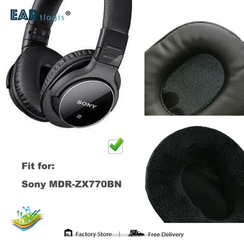 החלפת כריות אוזניים עבור Sony MDR-ZX770BN MDR ZX 770BN 770 BN אוזניות חלקי עור כרית קטיפה לכסות את האוזניים אוזניות כיסוי שרוול