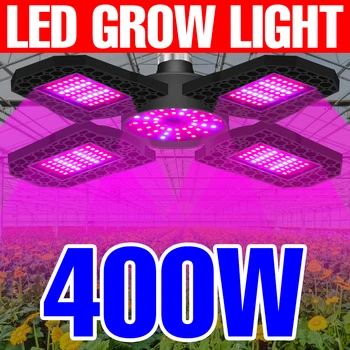 220V הוביל צמח לגדול אור E27 Phytolamp 110V פרח זרעים פקעות 200W 300W 400W, E26 הידרופוני LED לוח Fitolamp תאורה פנימית