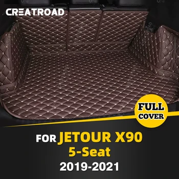 אוטומטי מלא כיסוי תא המטען מחצלת על Jetour X90 5-מושב 2019-2021 20 המכונית מגף כיסוי כרית אוניית מטען פנים-מגן אביזרים