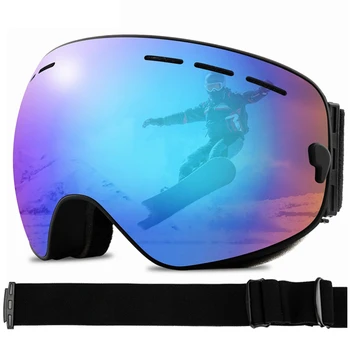 חדש משקפי סקי גברים סנובורד משקפי נשים חורף בחוץ שלג UV400 משקפי שמש כפול שכבות עדשות אנטי פוג משקפי סקי