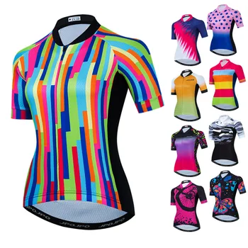 Weimostar צבע הבר נשים רכיבה על אופניים ג 'רזי Pro צוות אופניים ג' רזי לנשימה ביגוד רכיבה על אופניים מירוץ אופניים החולצה מחזור ללבוש.