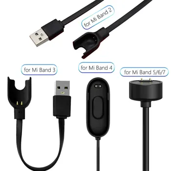 USB מגנטי כבל מטען לxiaomi Mi בנד 2 3 4 5 6 7 Smart החלפה נייד טעינת כבל נתונים