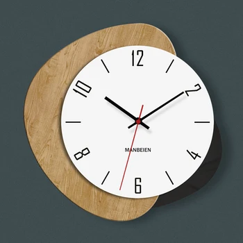 דיגיטלי 3d שעוני קיר עץ מודרני אסתטי רטרו מטבח, שעון מעורר חדר מגורים Orologio דה Parete קישוט הבית 50MQWC