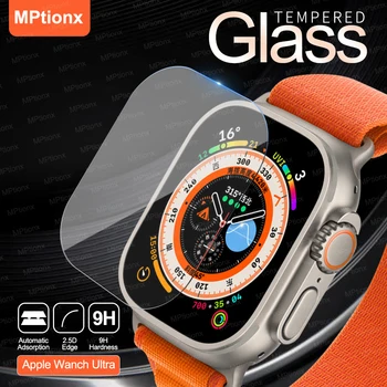זכוכית מחוסמת עבור אפל שעונים אולטרה 49mm מגן מסך Anti-Scratch עבור אפל שעונים אולטרה Smartwatch 2