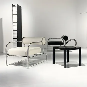 מודרני עצלן נורדי הכיסא הזרוע המשרד הלבן אופנה נוח פנאי כיסא יחיד אמנות הקריאה Fauteuil סלון נורדי רהיטים