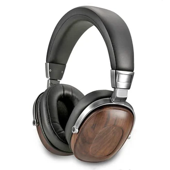B8 עץ אגוז לובש HIFI חום אוזניות 50mm בריליום דינמי באיכות גבוהה אוזניות סטריאו אוזניות ביטול רעש
