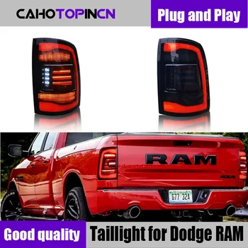 רכב LED פנס אחורי פנס אחורי עבור דודג ' ראם 1500 2009-2018 ראם 2500 2014-2018 האחורי הפעלת אור + בלמים + אחורי + איתות