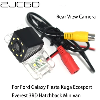 ZJCGO HD CCD רכב מבט אחורי הפוך לגבות חניה המצלמה פורד גלקסי פיאסטה Kuga Ecosport האוורסט 3 האצ ' בק-וואן.