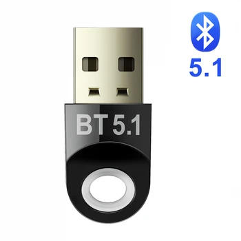 USB מתאם Bluetooth למחשב 5.1 5.0 Bluetooth Dongle 5 0 מודול מפתח קולטן BT משדר Aptx מקלט אודיו במחשב