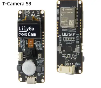 LILYGO® T-מצלמה S3 ESP32-S3 ESP32 פקה 2 מיליון פיקסלים HD מצלמה פלאש 16MB ESP32-S3FN16R8 עם 0.96