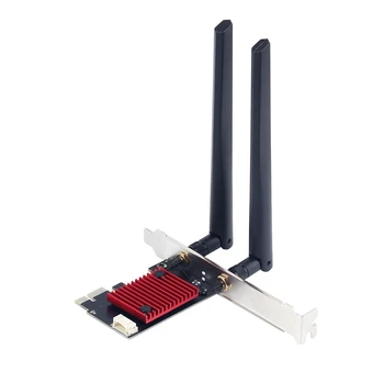 2974Mbps WIFI6 AX200 PCI-E Wireless Wifi מתאם חלקי חילוף 2.4 G-5Ghz Dual Band כרטיס רשת Bluetooth 5.2 Desktop כרטיס רשת