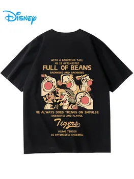 דיסני חולצת נשים Harajuku וינטג ' טיגר קריקטורה חולצת קיץ מזדמן אופנת רחוב נשי יוניסקס זוגות טי מקסימום 12 צבעים