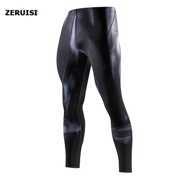 גברים סקיני מכנסיים באיכות גבוהה 3D דפוס מכנסיים פיתוח גוף הרץ כושר רזה חותלות מכנסיים ספורט יוגה לחיים