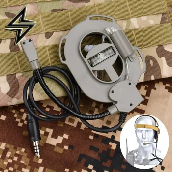 טקטי באומן Elite II אוזניות CS משחק יריות תקשורת אוזניות U94 דיבור / שידור עבור קנווד UV-5R BF-888S רדיו מכשיר קשר