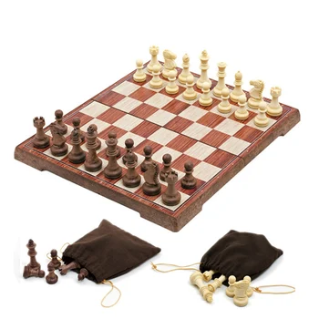 פלסטיק Graining משחק שחמט מגנטי כלי שחמט מתקפל שחמט שחמט Setc משפחה משחק לוח עבור מתנה צעצוע
