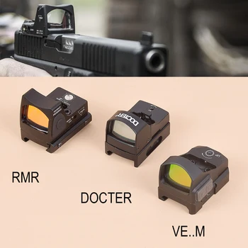 טקטי מיני DOCTER RMR VE..מ ' היקף אקדח אקדח אופטיקה הראייה Collimator רפלקס גלוק Riflescope מתאים 20mm מעקה צד