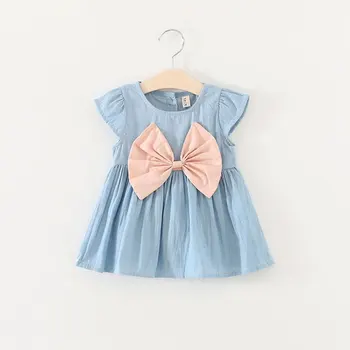 חדש 2021 חצאית שמלת בייבי בנות קאובוי היילוד ילדה שמלות מסיבת יום ההולדת תלבושת נסיכה להתלבש בד בגדי הקיץ