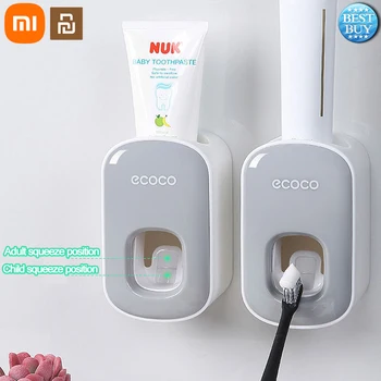Xiaomi Youpin אוטומטי משחת שיניים Dispenser עצלן Toothpastes Squeezers חומת הר הבית מברשות שיניים בעל אביזרי אמבטיה