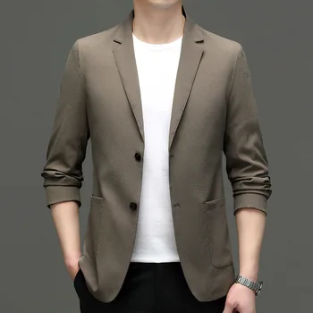 5085-2023 גברים חליפה חליפה האביב עסקים חדשים מקצועי של הגברים ז ' קט קליל הגירסה הקוריאנית של החליפה.