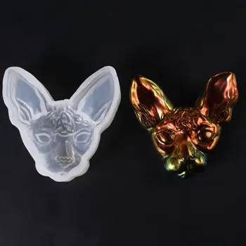 1PC 3D השטן חתול סיליקון בצורת תכשיטים תבניות DIY תליון תכשיטים הסיכה להכנת תכשיטים כלים UV שרף אפוקסי עובש