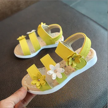 ילדים סנדלים ורודים פרחים חמודה תינוק נעלי בנות סנדל הילדים נסיכת פעוט נעלי קוריאנית נעלי החוף ילדה מזדמנים נעלי בית