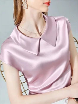 אישה קיץ סגנון חולצות לכל היותר גברת מזדמן שרוול קצר צווארון פיטר פן מוצק צבע Blusas מקסימום ZZ1510