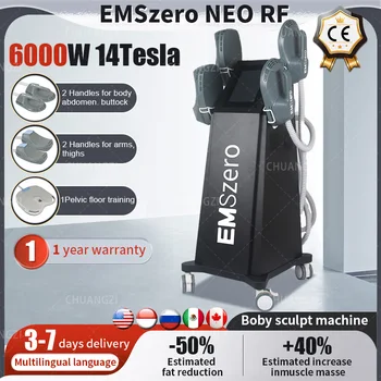 2023 החדשה נייד DLS-EMSlim RF15Tesla כוח 6500W אובדן משקל שרירים מגרה הסרת שומן שריר לפסל מכונת EMSzero