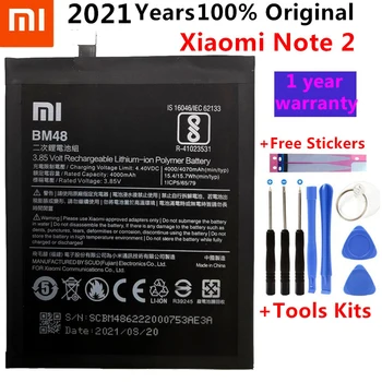 טלפון מקורית סוללה עבור מי Note2 סוללה Xiaomi Mi Note 2 BM48 סוללות Bateria עבור Xiaomi Note2 + מתנה כלים +מדבקות