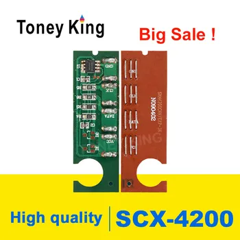 Toney מלך שחור טונר צ ' יפס עבור Samsung SCX-D4200A SCX 4200 SCX-4200 4210 4220 D4200A SCX-4220 מדפסת תוף כוח איפוס שבב