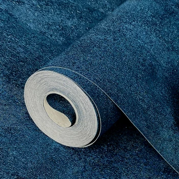 טווס כחול מתכתי השיש טפט גליל תעשייתי משובח רגיל במרקם ויניל נייר קיר הסלון לחדר השינה