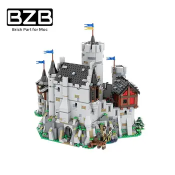 MOC גרמניה של ימי הביניים לוונסטין הטירה אבני הבניין קישוט הבית DIY לבנים דגם צעצועים לילדים מוח המשחק יום ההולדת הכי טוב מתנות