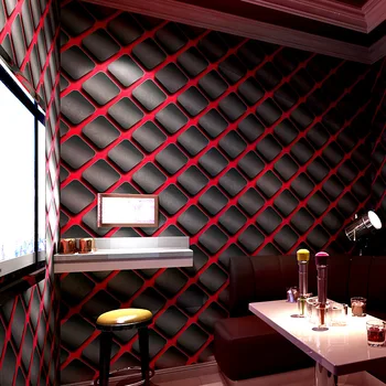 KTV טפט 3D 3D אישית פלאש אופנה טפט בר במלון אולם נשפים תיבת נושא בחדר טפט קיר מסמכי עיצוב הבית