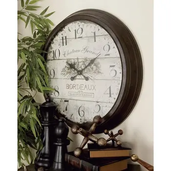 חום מתכת שעון קיר עם בורדו חדר קישוטים עבור גברים Orologio דה parete настенные часы цифровые כדי