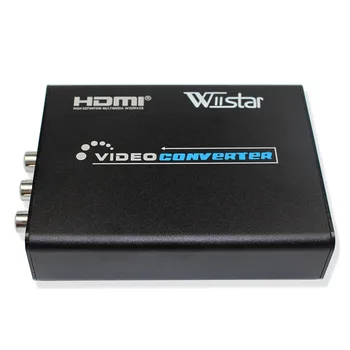 Wiistar AV, S-Video CVBS ממיר אודיו HDMI ל-S VIDEO Composite+ S VIDEO Switcher מתאם HD Upscaler 3RCA עבור הטלוויזיה למחשב