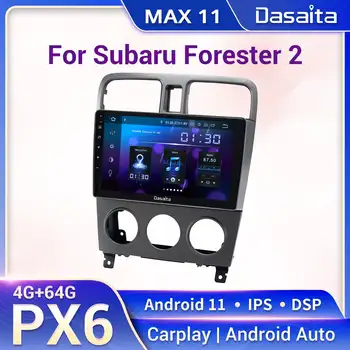 Dasaita Android11 נגן מולטימדיה עבור סובארו פורסטר 2 2004 ל-2007 סטריאו אנדרואיד אוטומטי Carplay 9