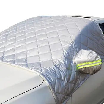 שמשת הרכב כיסוי עמיד למים המכונית כיסוי שלג נייד רכב כיסוי מגן עם Windproof קבוע עניבה עבור רוב מכוניות, ג ' יפ
