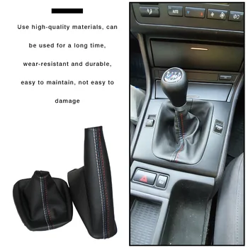 המכונית משמרת את הציוד תקע אבק הוכחה לכסות ידנית בלם Gaiter משמרת מגף עור שחור אתחול עבור ב. מ. וו E30 E36 E34 E46 Z3